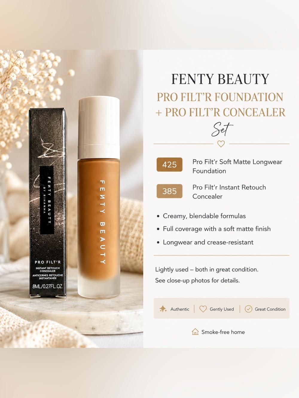 Fenty Beauty Pro Filt’r Foundation + Concealer Set